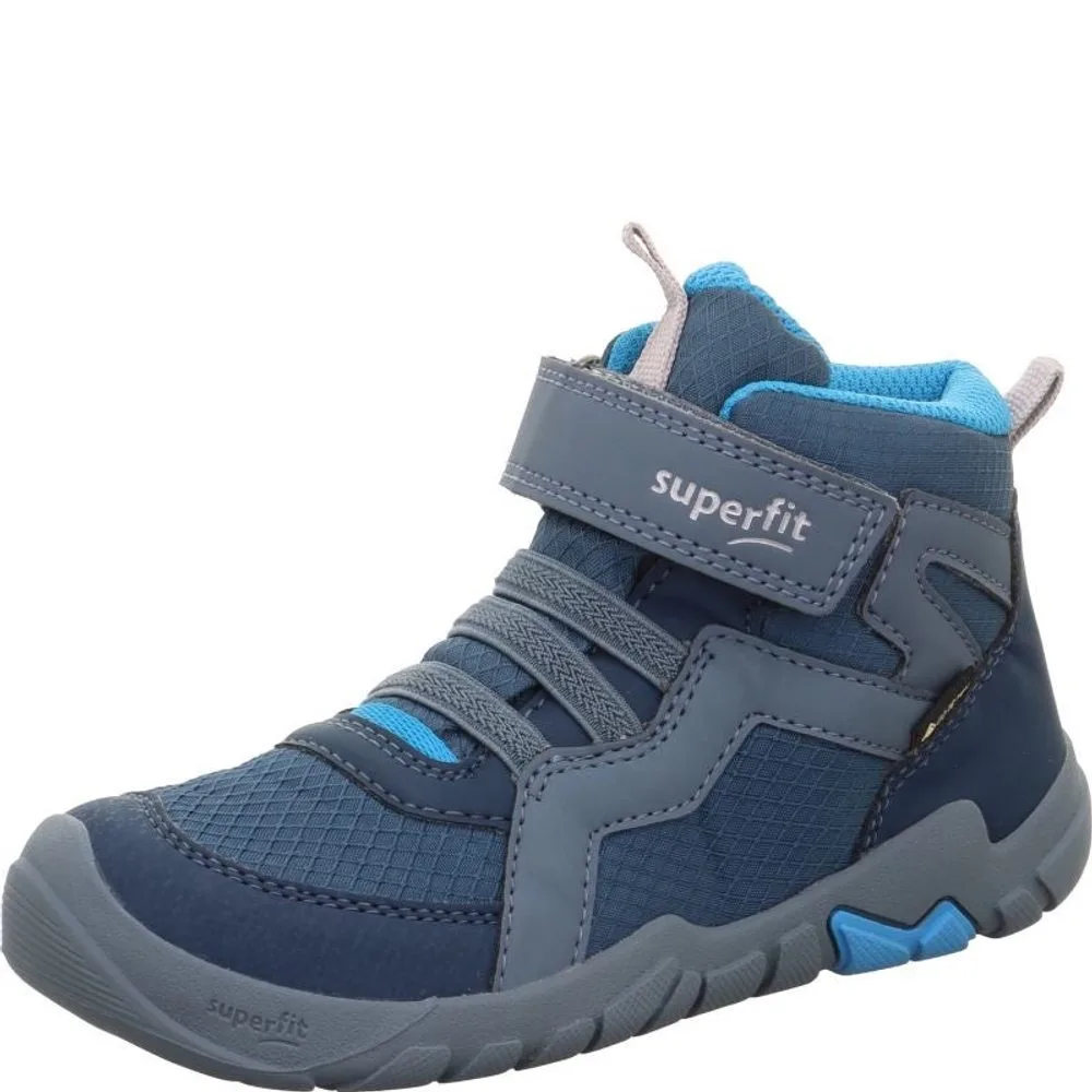 Chlapecká celoroční barefit obuv Superfit TRACE GTX Blue/Turquoise 1-006034-8020 - 35