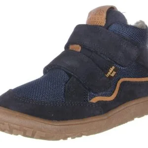 Chlapecké zimní barefoot boty TEX WOOL Dark Blue