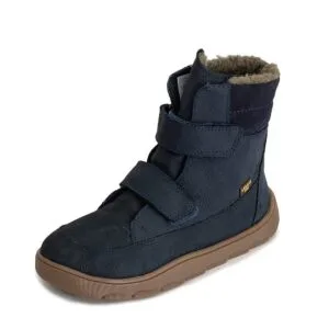 Chlapecké zimní barefoot boty ZERU TEX WINTER Dark Blue