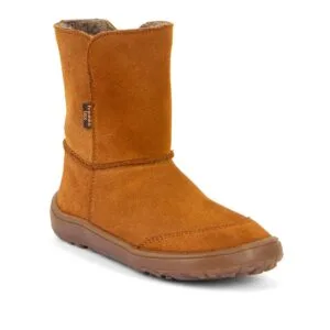 Dětské zimní barefoot boty TEX SUEDE Cognac G3160250-2 - 42