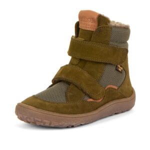Dětské zimní barefoot boty TEX WINTER Olive