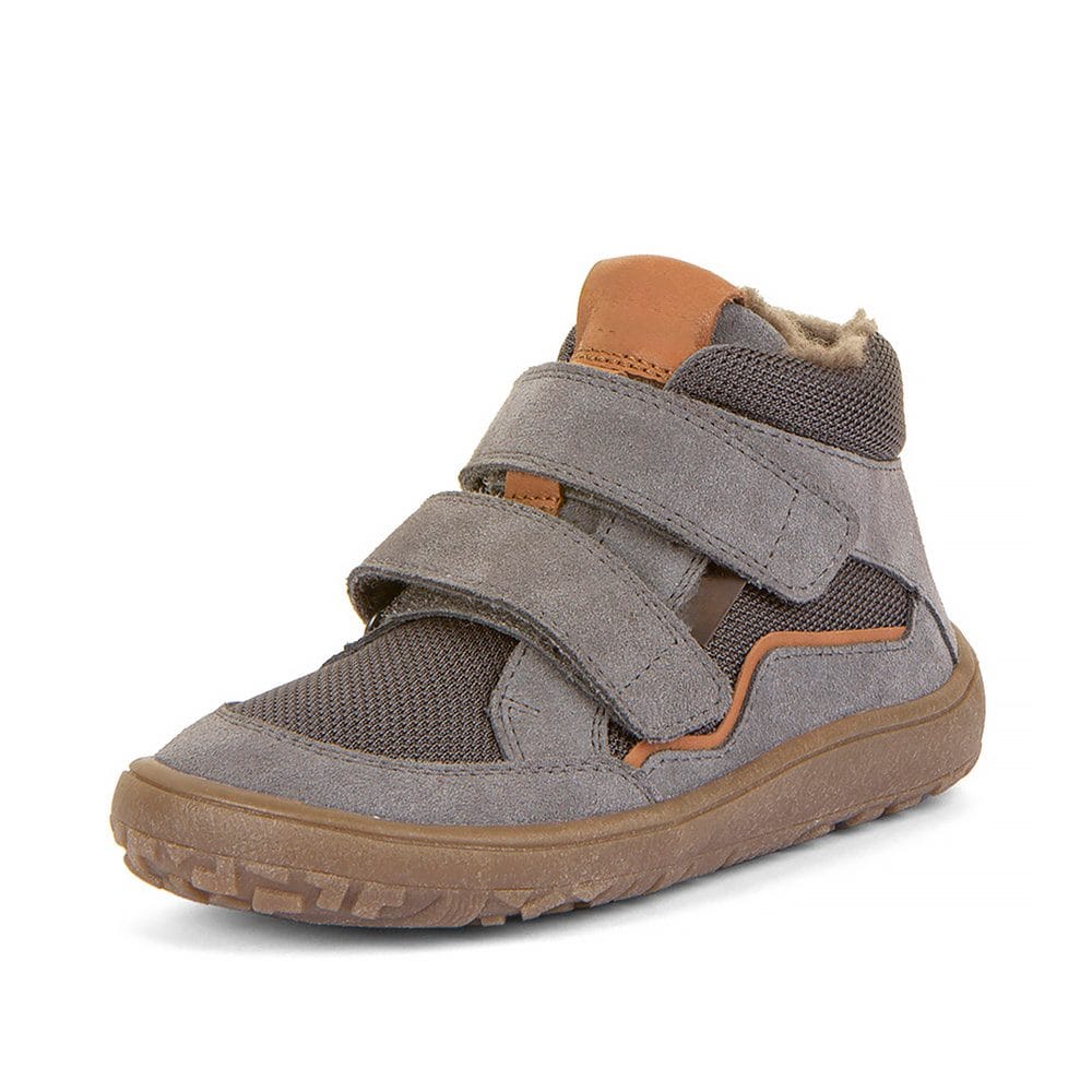 Dětské zimní barefoot boty TEX WOOL Gray