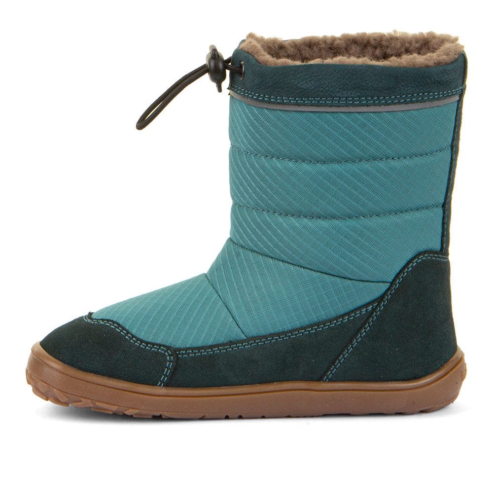 Dětské zimní barefoot sněhule UP TEX SNOW WOOL Petroleum G3160249-3 - 38