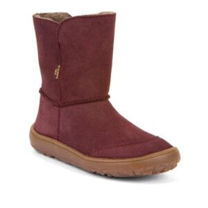 Dívčí zimní barefoot boty TEX SUEDE Bordeaux  G3160250-1 - 39