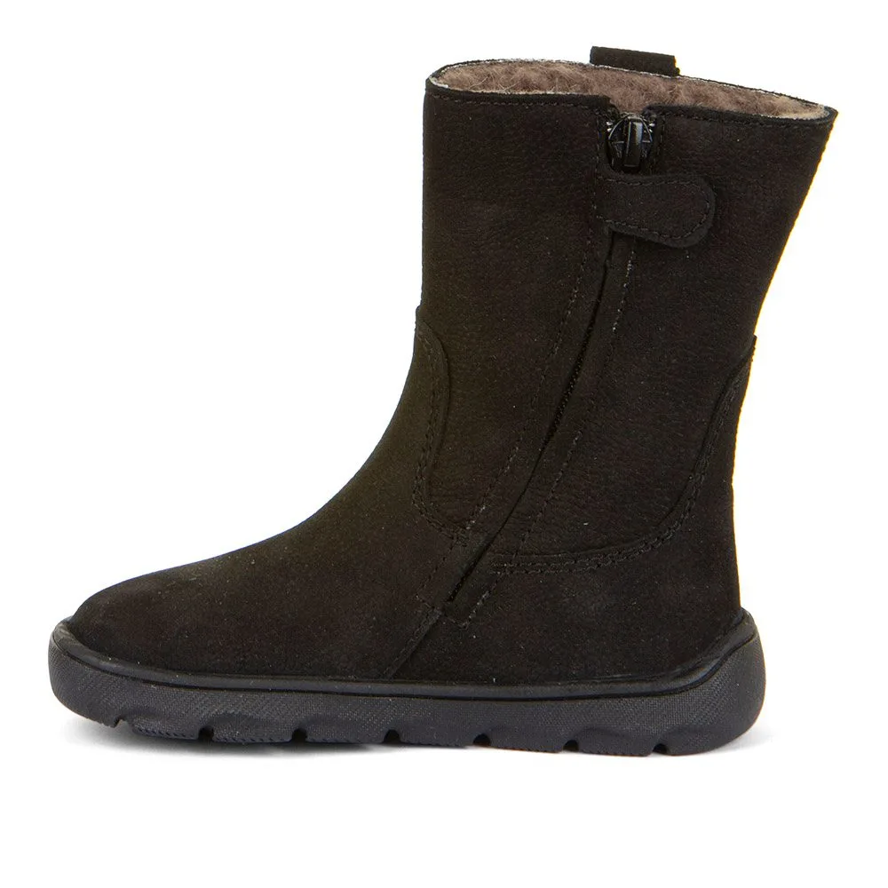 Dívčí zimní barefoot kozačky  ZERU TEX BOOT Black G3160257-1 - 40