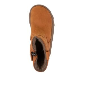 Dívčí zimní barefoot kozačky  ZERU TEX BOOT Cognac G3160257 - 41