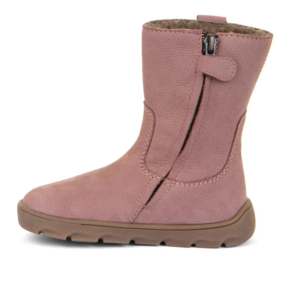 Dívčí zimní barefoot kozačky  ZERU TEX BOOT Dark Pink G3160257-3 - 38