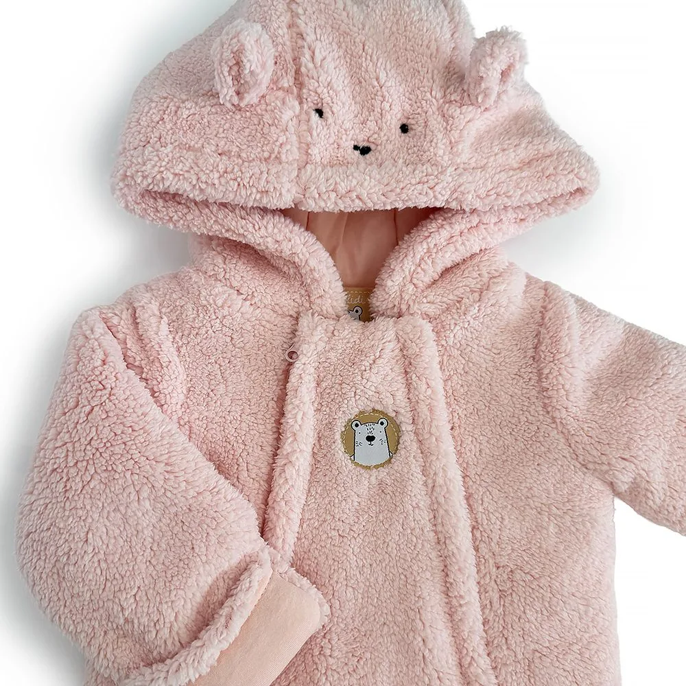 Zimní dívčí kojenecká kombinéza Pidilidi PD1166-03 Pink - 80/86 | 12-18m