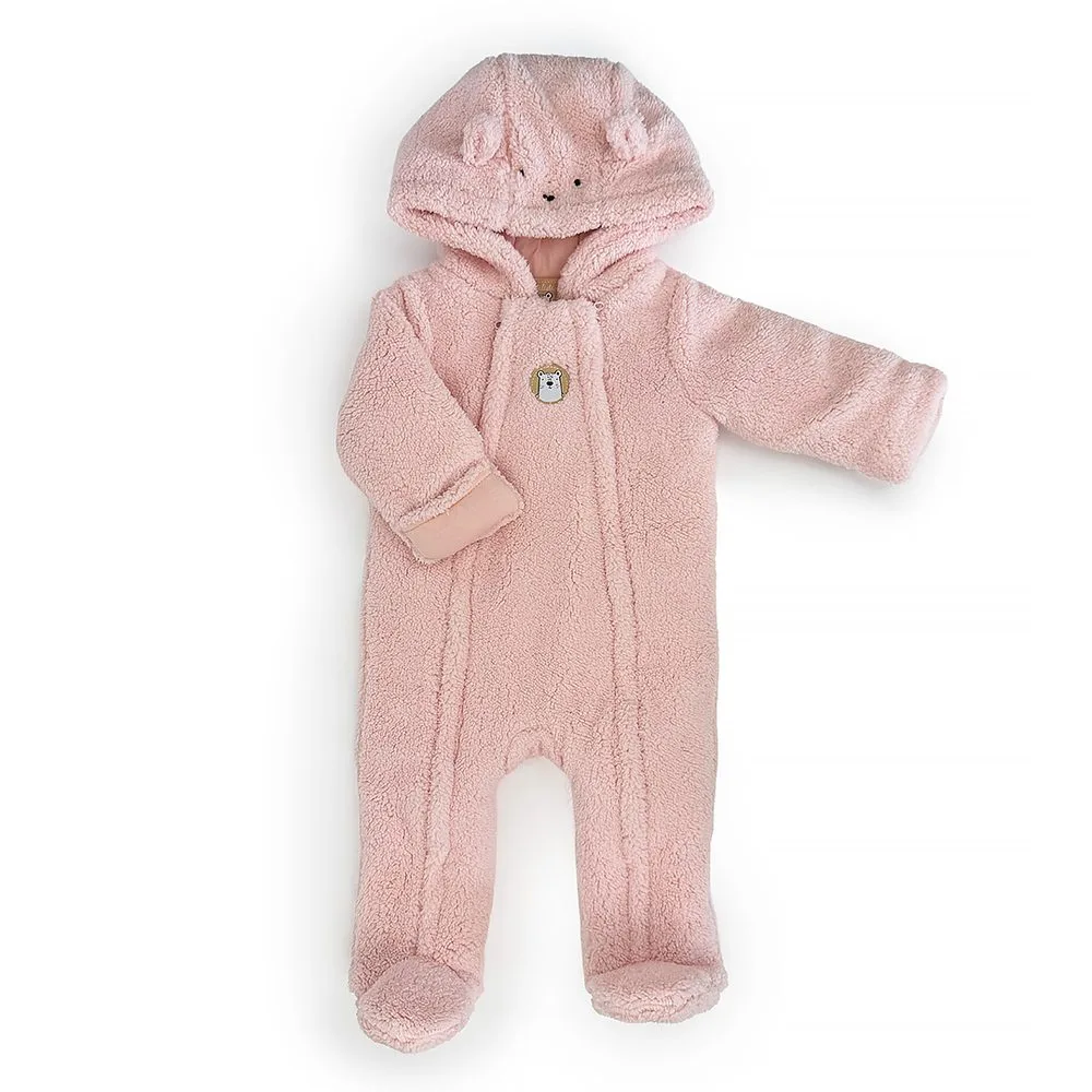 Zimní dívčí kojenecká kombinéza Pidilidi PD1166-03 Pink - 80/86 | 12-18m