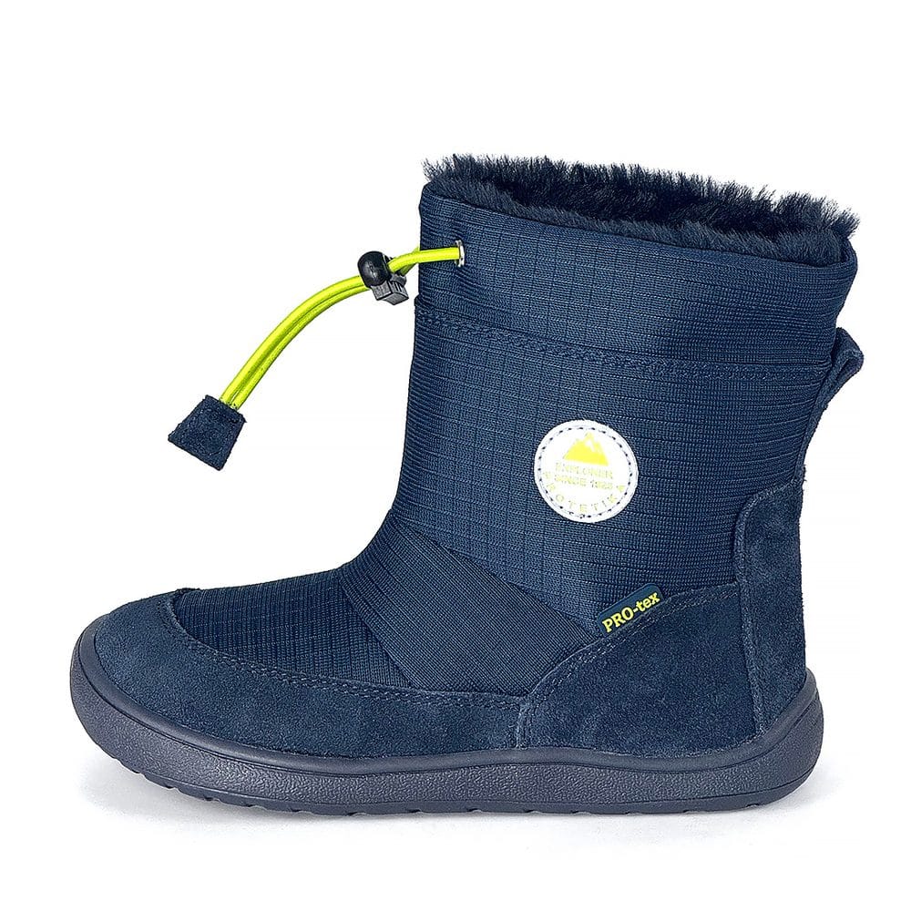 Chlapecké zimní barefoot boty PRO-tex HEIKO NAVY - 36