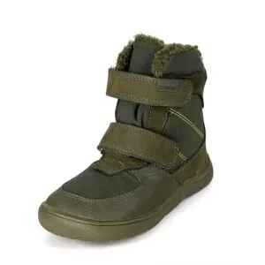Chlapecké zimní barefoot boty PRO-tex Protetika - LENO KHAKI - 36