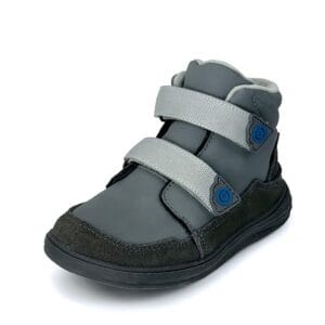 Dětské celoroční barefoot boty Bugga NUVA Dark Grey B00198-09 - 33