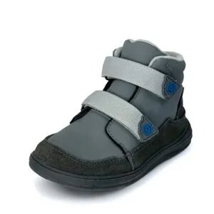 Dětské celoroční barefoot boty Bugga NUVA Dark Grey B00198-09 - 33