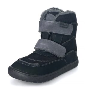 Dětské zimní barefoot boty PRO-tex NUT BLACK - 36