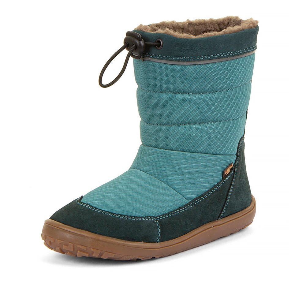 Dětské zimní barefoot sněhule UP TEX SNOW WOOL Petroleum G3160249-3 - 38