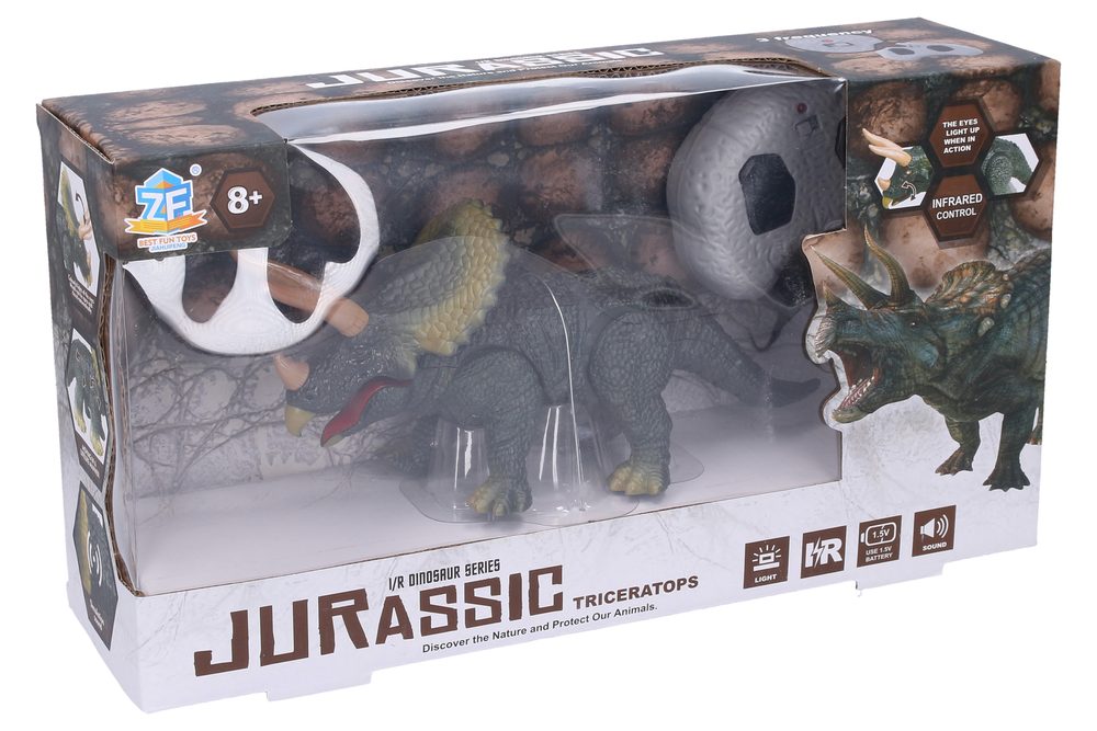 Dino Triceratops RC na dálkové ovládání 24 cm
