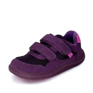 Dívčí celoroční barefoot tenisky Bugga SAFI Dark Purple B00201-06 - 33