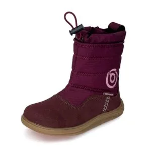 Dívčí zimní barefoot boty s membránou Bugga RUBA Fuchsia B00197-07 - 33