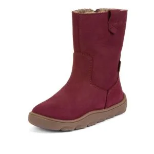 Dívčí zimní barefoot kozačky  ZERU TEX BOOT Bordeaux G3160257-6 - 36