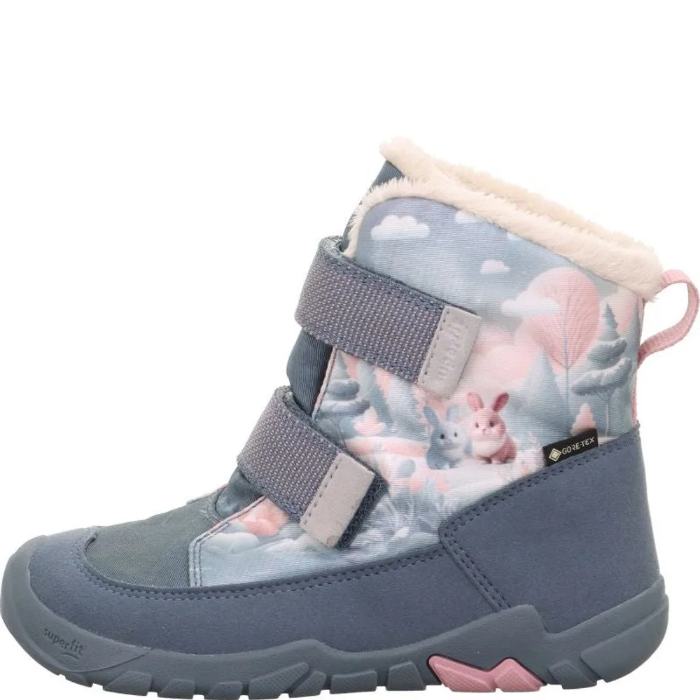 Dívčí zimní obuv  Superfit barefit TRACE GTX Blue/Pink 1-006041-8010 - 35