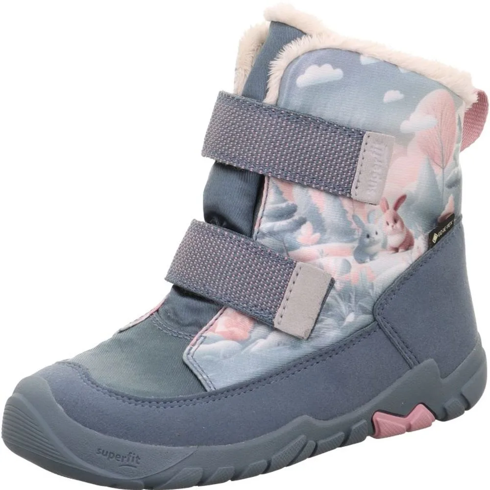 Dívčí zimní obuv  Superfit barefit TRACE GTX Blue/Pink 1-006041-8010 - 35