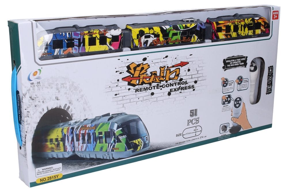 Vlak graffiti set RC 117 x 66 cm