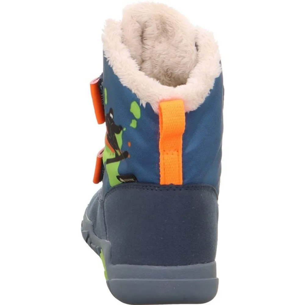 Chlapecká zimní obuv Superfit barefit TRACE GTX  Blue/Orange 1-006041-8020 - 35