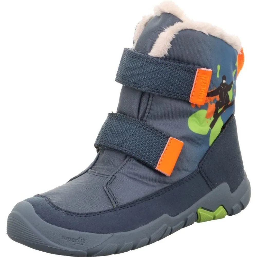 Chlapecká zimní obuv Superfit barefit TRACE GTX  Blue/Orange 1-006041-8020 - 35