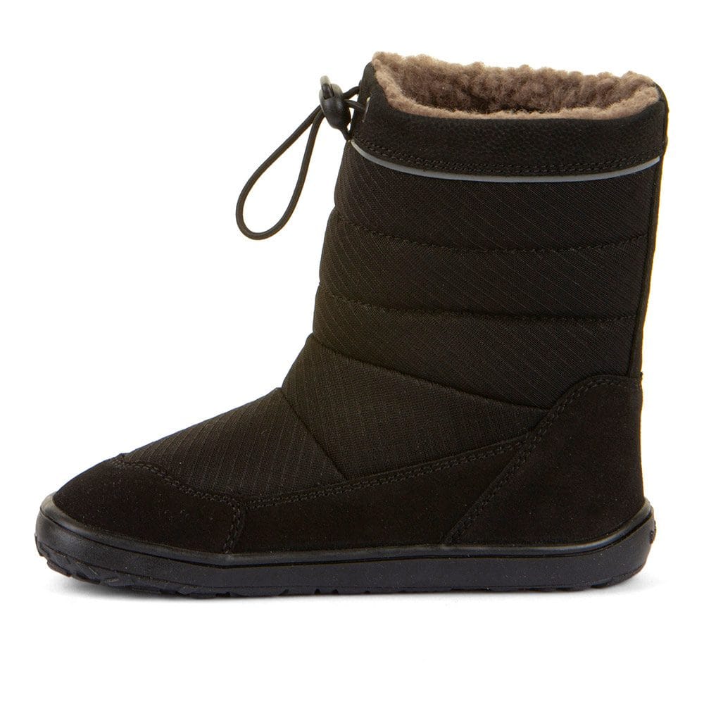 Dětské zimní barefoot sněhule UP TEX SNOW WOOL Black G3160249 - 35