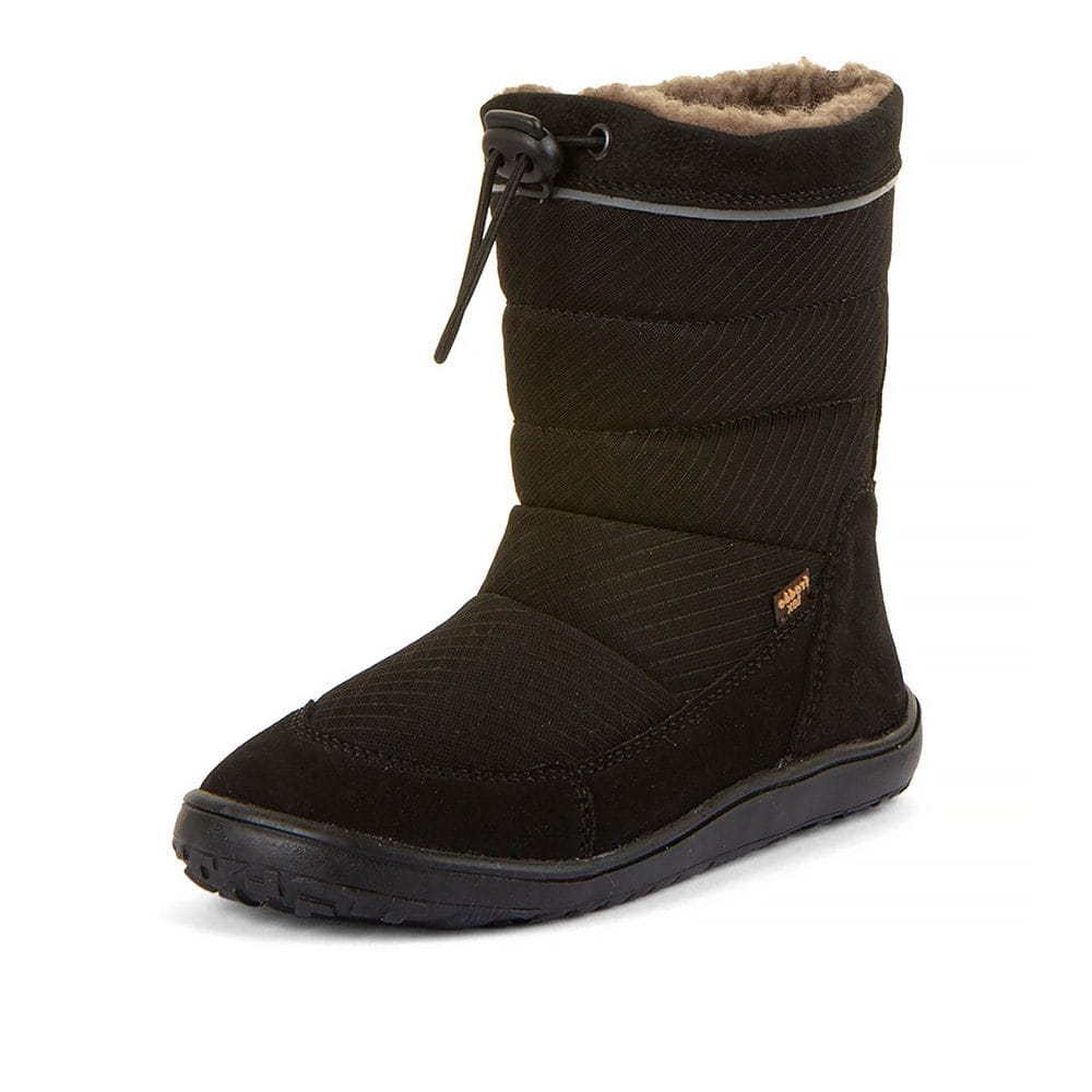 Dětské zimní barefoot sněhule UP TEX SNOW WOOL Black G3160249 - 35