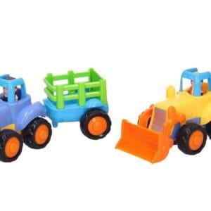 Traktor + vlek / Bagr se setrvačníkem