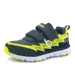 Dětské lehké sportovní tenisky BUGGA HONE Gray/Yellow/Black - 38