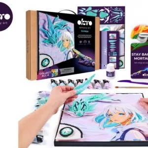 OKTO Manga motiv živlů "Vítr" výtvarný set 30x40 cm