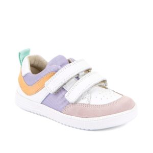 Dívčí barefoot textilní tenisky LOOP WHITE/LILA Froddo G3130282-8 - 35
