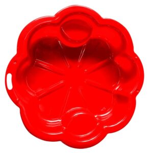 Pískoviště květina - červené 107x107 cm