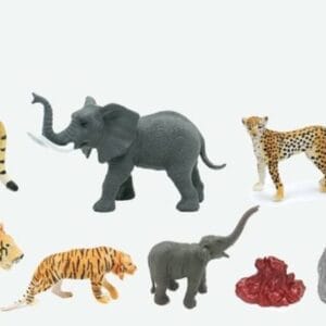 Zvířátka figurky divoká zvěř 6 ks set 10 cm