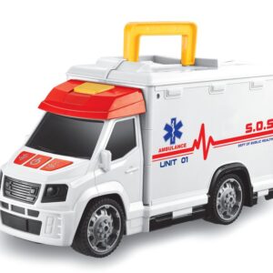 Auto sanitka s efekty garáž nemocnice 33