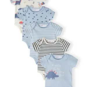 Body kojenecké 5pack Minoti 28BABYPACK26 modrá - 68/74 | 6/9m