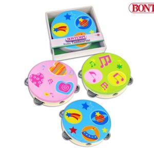 Bontempi Dřevěná tamburína 18 x 18 x 4