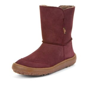 Dívčí zimní barefoot boty TEX SUEDE Bordeaux  G3160250-1 - 35