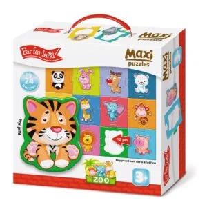 Far Far Land Maxi Puzzle Zoo 24 dílků 61x47 cm