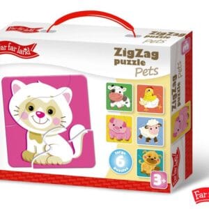 Far Far Land Puzzle ZigZag mazlíčci 6 obrázků