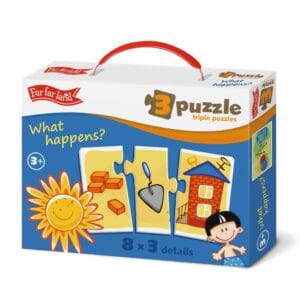 Far Far Land Puzzle činnosti trojice 8 obrázků