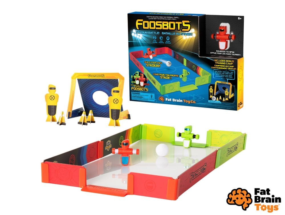 Fat Brain FOOSBOTS STADIUM BATTLE robo-fotbal se stadionem set