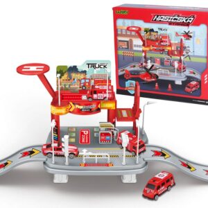 Hasičská stanice s auty 65x19x24