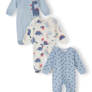 Kojenecký overal 3pack Minoti 28BABYPACK25 modrá - 86/92 | 18/24m