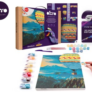 OKTO Malba a 3D modelování obraz "Hot Air Balloon Flight" 30x40 cm