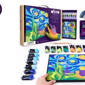 OKTO Malování hmotou podle čísel motiv "Malý princ noční obloha" 29x29 cm