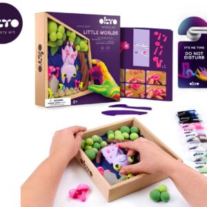 OKTO Modelování Malý svět v rámečku motiv "Netopýr" 21x21 cm