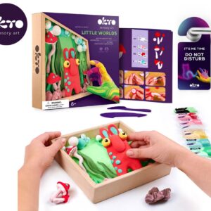 OKTO Modelování Malý svět v rámečku motiv "Skřítek" 21x21 cm